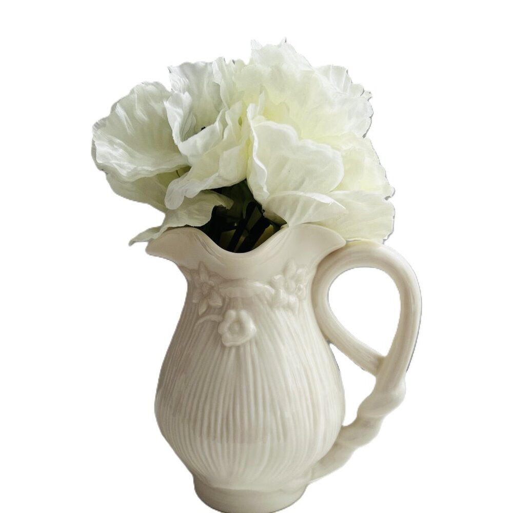 Godinger & Co Ivory Floral Wrap Handle Pitcher